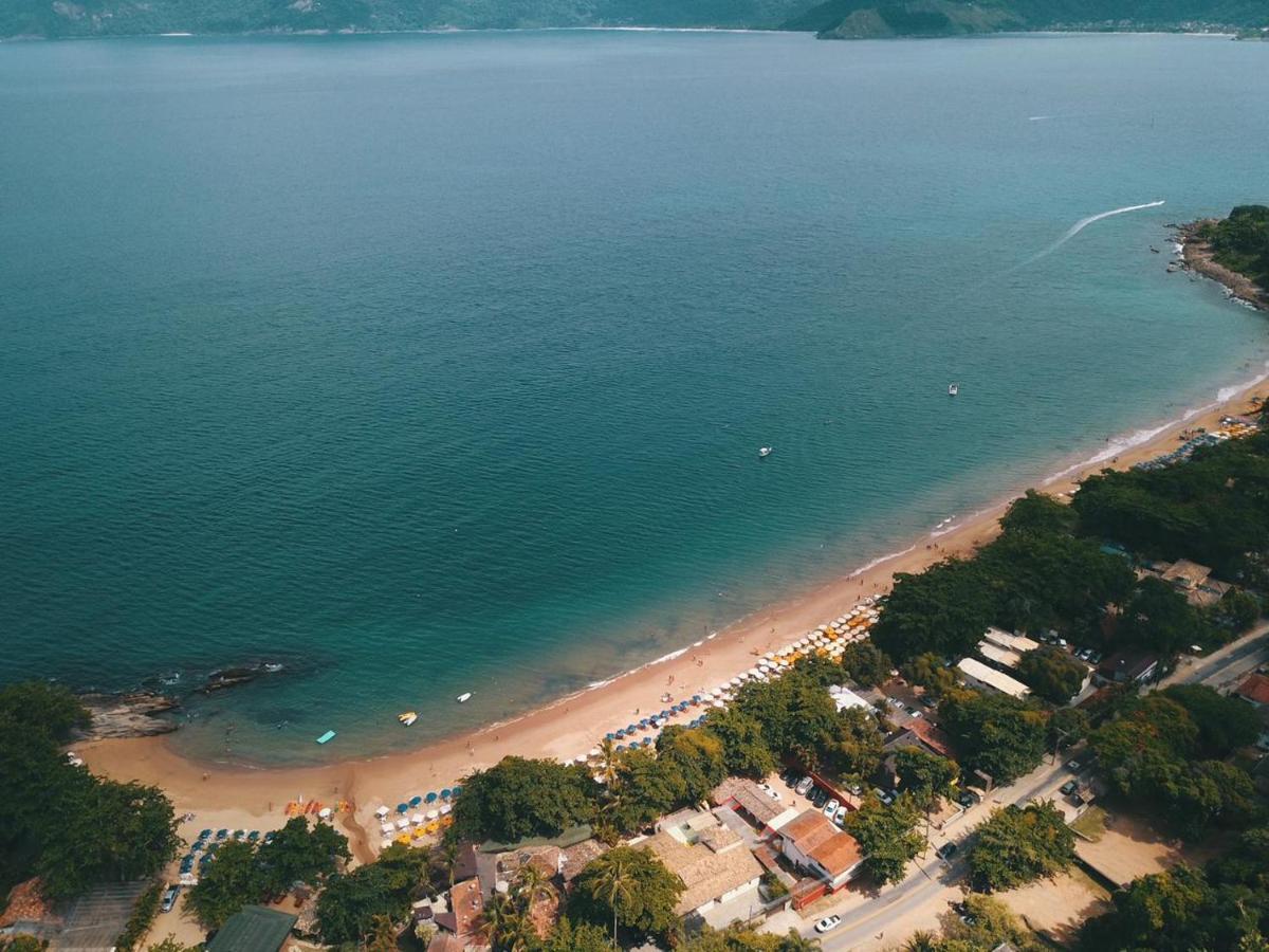 Bangalo Com Vista Para O Mar No Condominio Yacamim Ilhabela Praia Do Curral ภายนอก รูปภาพ