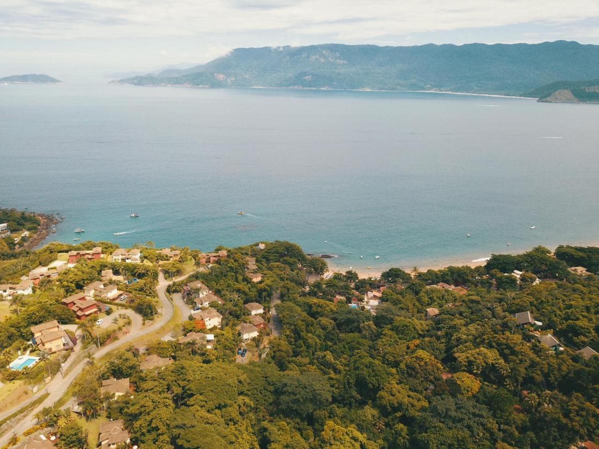 Bangalo Com Vista Para O Mar No Condominio Yacamim Ilhabela Praia Do Curral ภายนอก รูปภาพ