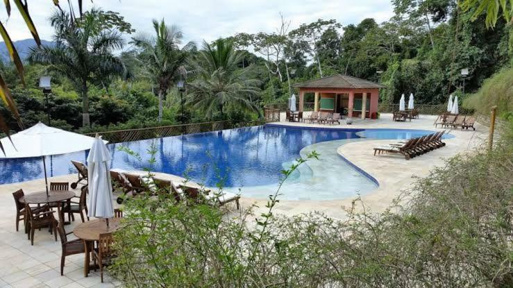 Bangalo Com Vista Para O Mar No Condominio Yacamim Ilhabela Praia Do Curral ภายนอก รูปภาพ