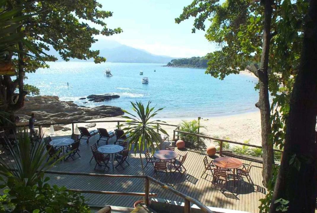 Bangalo Com Vista Para O Mar No Condominio Yacamim Ilhabela Praia Do Curral ภายนอก รูปภาพ